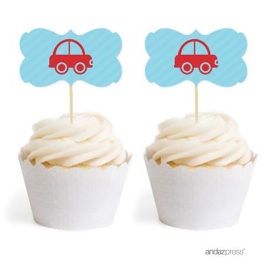 18PK Auto Car Cupcake Toppers Image 1