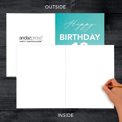18th Cake Design Jumbo Card 8.5x11IN Image 2