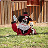 19 1/2&#8221; Groundbreaker Animated Black, Red & White Clown Halloween Decoration Image 2