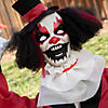 19 1/2&#8221; Groundbreaker Animated Black, Red & White Clown Halloween Decoration Image 3