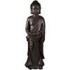 19.5" Standing Buddha with Lotus Outdoor Statue Image 1