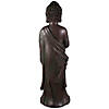 19.5" Standing Buddha with Lotus Outdoor Statue Image 3