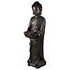 19.5" Standing Buddha with Lotus Outdoor Statue Image 4