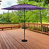 19.75" Black Outdoor Umbrella Table Tray Image 1