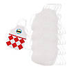 19" DIY Kids White Nonwoven Aprons with Ties - 12 Pc. Image 1