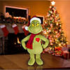 19" Holiday Greeter Stuffed Grinch with Light-Up Heart Christmas Decoration Image 2