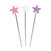 19" Pastel-Colored Star with Glitter Plastic Wands- 12 Pc. Image 1