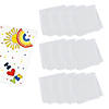 19" x 19" DIY Craft White Polyester Bandanas - 12 Pc. Image 1