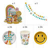 190 Pc. Deluxe Groovy Party Tableware Kit for 24 Guests Image 1