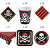 190 Pc. Pirate Party Deluxe Tableware Kit for 24 Guests Image 1