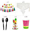 190 Pc. Tutti Frutti Party Deluxe Tableware Kit for 24 Guests Image 2