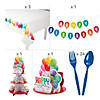 191 Pc. Balloon Birthday Party Deluxe Disposable Tableware Kit for 24 Guests Image 2