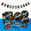 191 Pc. Skateboard Party Disposable Tableware Kit for 24 Guests Image 1