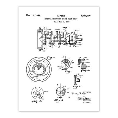 1933 Crankshaft Engine 1Pk 8.5x11in Image 3