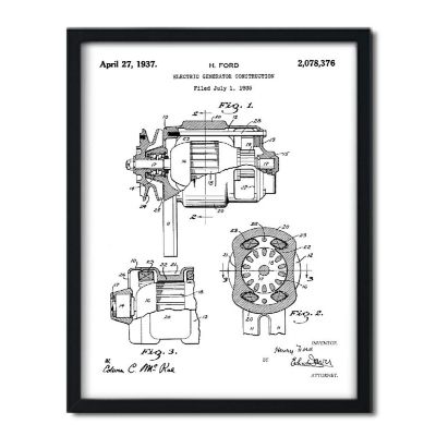 1935 DC Generator Patent 1Pk 8.5x11in Image 1