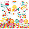 195 Pc. Happy Day Party Tableware Kit for 24 Guests Image 1