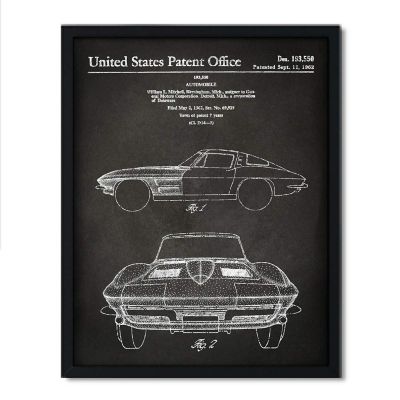 1962 Corvette Stingray Poster 8.5x11in Image 1