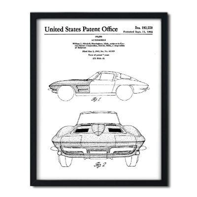 1962 Corvette Stingray Poster 8.5x11in Image 1