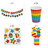 198 Pc. Lotsa Pops Party Deluxe Tableware Kit for 24 Guests Image 2