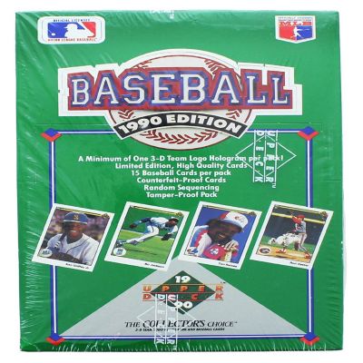 1990 Upper Deck Baseball Trading Cards Low Series Factory Sealed Wax Box Image 1