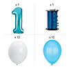 1st Birthday Blue Balloon Bouquet - 26 Pc. Image 1