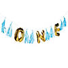 1st Birthday Blue Mylar Balloon Garland - 6 ft. x 10" Image 1