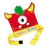 1st Birthday Mini Monster Party Hat Image 1