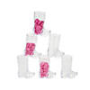 2 1/2&quot; 1 oz. Mini Boot BPA-Free Clear Plastic Glasses - 12 Ct. Image 1