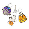 2 1/2&quot; &amp;#8211; 2 3/4&quot; Color Your Own Halloween Wooden Keychains - 12 Pc. Image 1