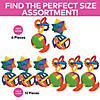 2 1/2" - 3 1/4" Multicolored Plastic Puzzle Balls - 12 Pc. Image 1