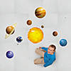 2 1/2" - 34" Solar System Sun, Planets & Moons Vinyl Floor Clings - 12 Pc. Image 1