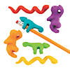 2 1/2" - 4" Rainforest Animal Eraser Pencil Wrap Rubber Erasers - 24 Pc. Image 1