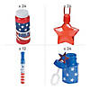 2 1/2" - 7" Bulk 84 Pc. Patriotic Plastic Bubble Bottle Assortment Kit Image 1
