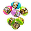 2 1/2" Baby Animal Sticker-Filled Plastic Easter Eggs - 24 Pc. Image 1