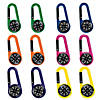 2 1/2" Bright Color Compass Clip Plastic Keychains &amp;#8211; 12 Pc. Image 1