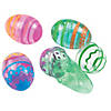 2 1/2" Bright Putty-Filled Plastic Easter Eggs - 12 Pc. Image 1