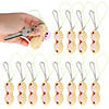 2 1/2" Brown Peanut-Shaped Plastic Fidget Keychains - 12 Pc.  Image 1