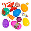 2 1/2" Bulk 100 Pc. Bright Color Toy-Filled Plastic Easter Eggs Image 1