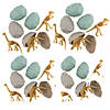 2 1/2" Bulk 144 Pc. Dinosaur Fossil Toy-Filled Plastic Easter Eggs Image 1