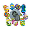 2 1/2" Bulk 144 Pc. Religious Toy-Filled Plastic Easter Egg Assortment Image 1
