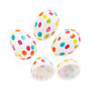 2-1/2" Bulk 48 Pc. Confetti Dot Plastic Easter Eggs Image 1