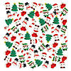 2 1/2" Bulk 72 Pc. Christmas Character & Icons Rubber Mochi Squishies Image 1