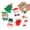 2 1/2" Bulk 72 Pc. Christmas Character & Icons Rubber Mochi Squishies Image 1