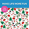 2 1/2" Bulk 72 Pc. Christmas Character & Icons Rubber Mochi Squishies Image 2