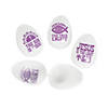 2 1/2" Bulk 72 Pc. Jesus is the Light Glow-in-the-Dark Plastic Easter Eggs Image 1