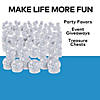 2 1/2" Bulk 72 Pc. Winter Glitter Snow Globe Slime Containers Image 2