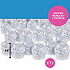 2 1/2" Bulk 72 Pc. Winter Glitter Snow Globe Slime Containers Image 3
