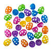 2 1/2" Bulk Bright Polka Dot Plastic Easter Eggs - 144 Pc. Image 1