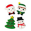 2 1/2" Christmas Character & Icons Rubber Mochi Squishies - 12 Pc. Image 1