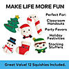 2 1/2" Christmas Character & Icons Rubber Mochi Squishies - 12 Pc. Image 3